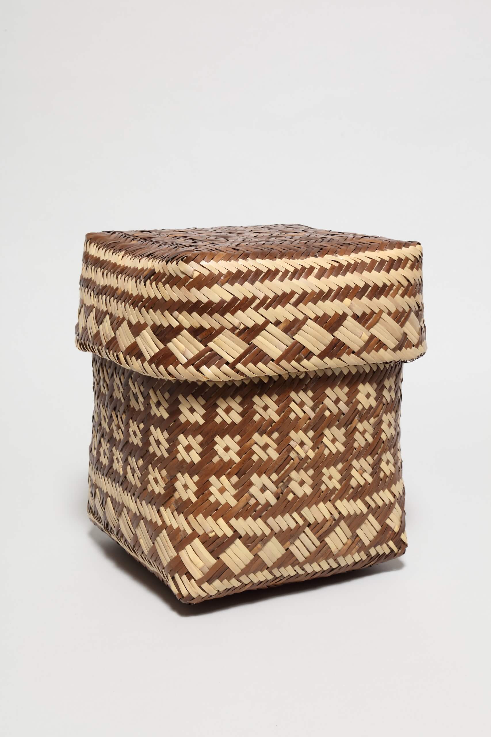 Vivian Garner Cottrell, Double Woven River Cane Basket (12 x 10 x 10 inches), 2019 (A 2nd View)