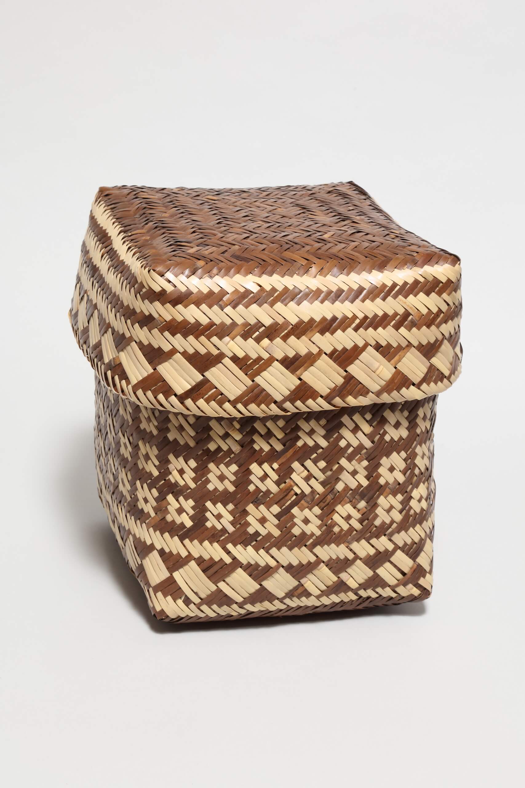 Vivian Garner Cottrell, Double Woven River Cane Basket, 2019 (A 3rd View)