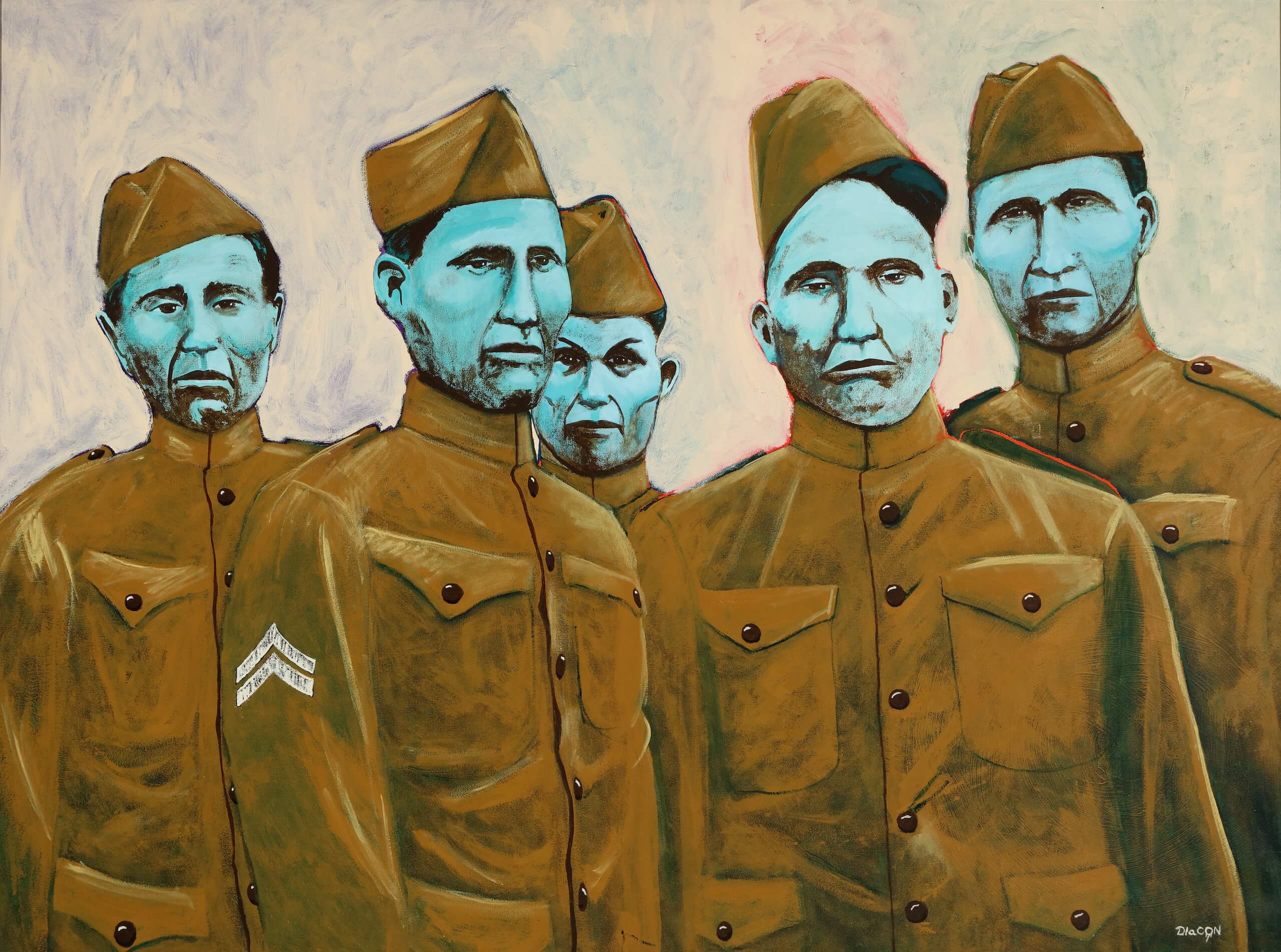 Johnnie Lee Diacon, WWI Choctaw Code Talkers, 2000