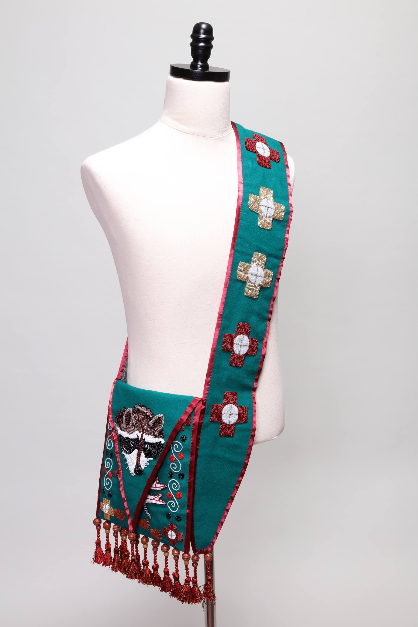 Robin Fife Jenkins, Wotkvlke, Raccoon Clan Bandolier Bag, 2022