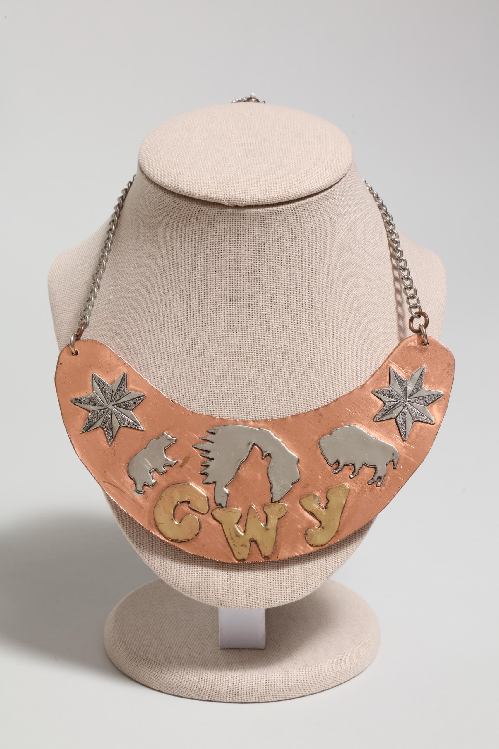 Steven Scissortail Morales, Crescent Gorget Necklace, 2020