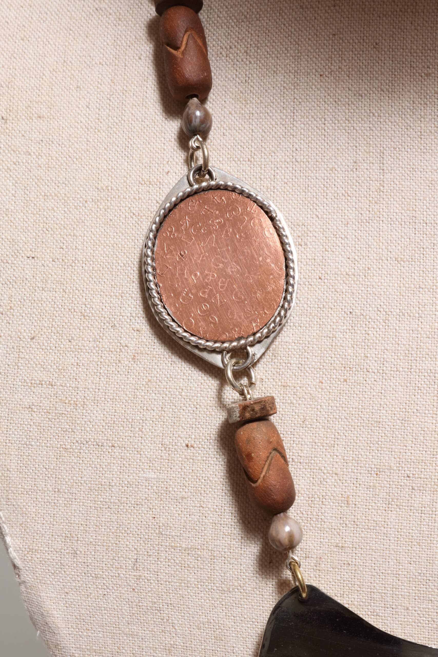 Steven Scissortail Morales, Southeastern Wayz (Necklace and earrings; earrings not pictured), 2020 (A 2nd View)