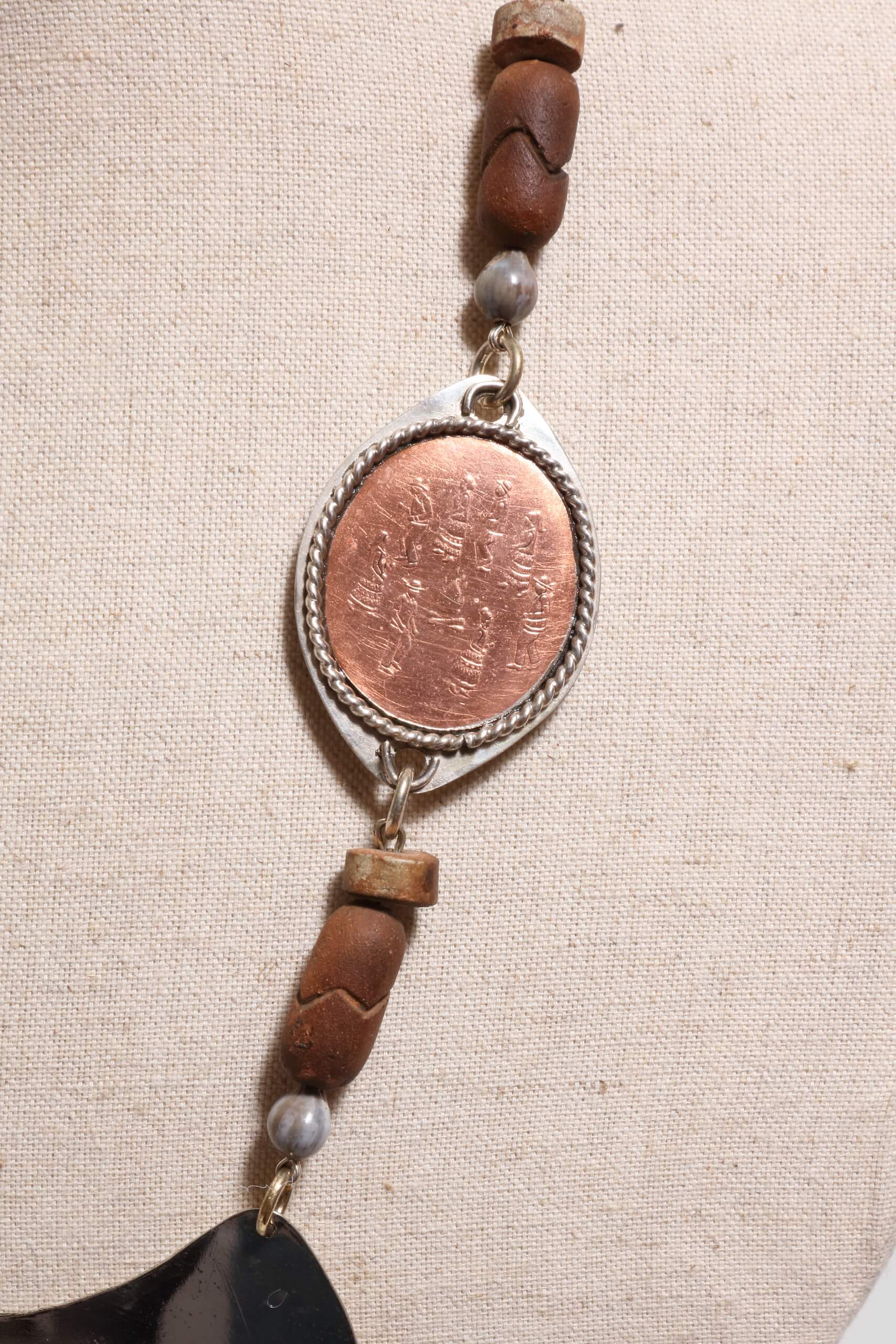 Steven Scissortail Morales, Southeastern Wayz (Necklace and earrings; earrings not pictured), 2020 (A 3rd View)